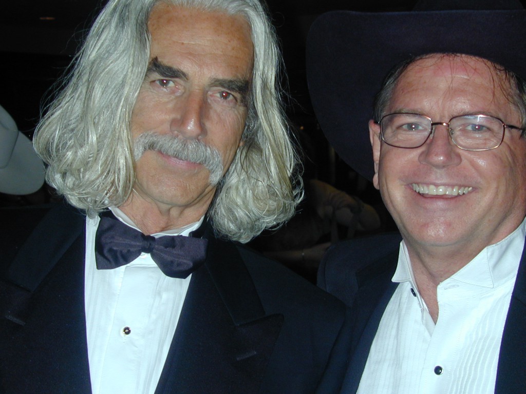 With Sam Elliott shortly after the Western Heritage Awards, when American Cowboy won its Wrangler.